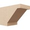 Ekena Millwork 6in. W x 8in. H x 12in. L Burlington Woodgrain TimberThane Rafter Tail, Primed Tan RFTUR06X08X12BURRCPR - alternate 1